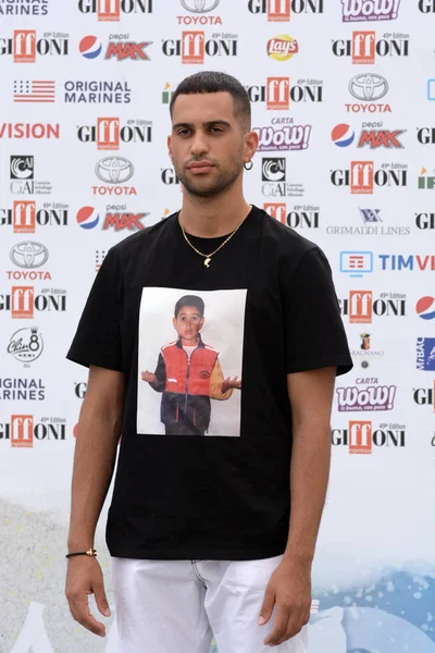 Giffoni Valle Piana Italien Juli 2019 Mahmood Beim Giffoni Film — Stockfoto