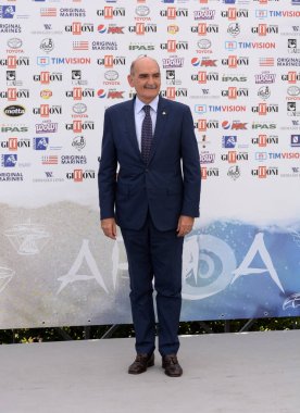 Giffoni Valle Piana, Sa, İtalya - 24 Temmuz 2019 : General Giuseppe Governale, Giffoni Film Festivali 2019 'da - 24 Temmuz 2019'da Giffoni Valle Piana, İtalya.