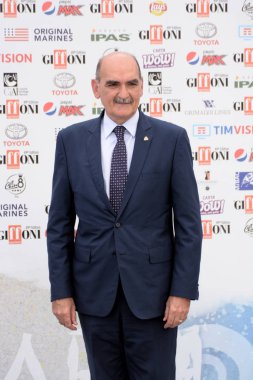 Giffoni Valle Piana, Sa, İtalya - 24 Temmuz 2019 : General Giuseppe Governale, Giffoni Film Festivali 2019 'da - 24 Temmuz 2019'da Giffoni Valle Piana, İtalya.