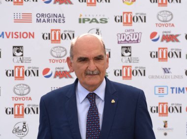 Giffoni Valle Piana, Sa, İtalya - 24 Temmuz 2019 : General Giuseppe Governale, Giffoni Film Festivali 2019 'da - 24 Temmuz 2019'da Giffoni Valle Piana, İtalya.
