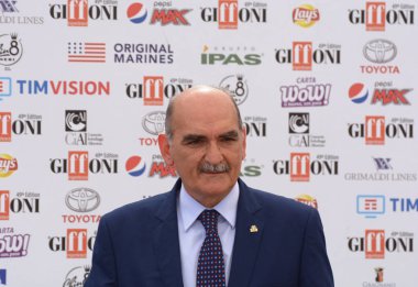 Giffoni Valle Piana, Sa, İtalya - 24 Temmuz 2019 : General Giuseppe Governale, Giffoni Film Festivali 2019 'da - 24 Temmuz 2019'da Giffoni Valle Piana, İtalya.