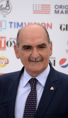 Giffoni Valle Piana, Sa, İtalya - 24 Temmuz 2019 : General Giuseppe Governale, Giffoni Film Festivali 2019 'da - 24 Temmuz 2019'da Giffoni Valle Piana, İtalya.