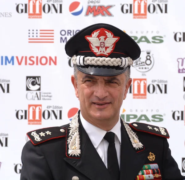 Giffoni Valle Piana Italien Juli 2019 General Maurizio Stefanizzi Beim — Stockfoto