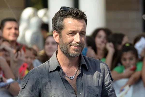 Giffoni Valle Piana, Sa, İtalya - 24 Temmuz 2019 : Daniele Silvestri Giffoni Film Festivali'nde 2019 - 24 Temmuz 2019'da Giffoni Valle Piana, İtalya.