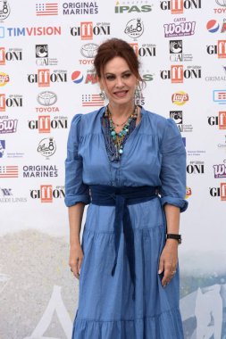 Giffoni Valle Piana, Sa, İtalya - 26 Temmuz 2019 : Elena Sofia Ricci Giffoni Film Festivali'nde 2019 - 26 Temmuz 2019'da Giffoni Valle Piana, İtalya.