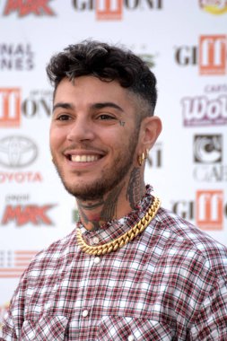 Giffoni Valle Piana, Sa, İtalya - 26 Temmuz 2019 : Emis Killa Giffoni Film Festivali'nde 2019 - 26 Temmuz 2019'da Giffoni Valle Piana, İtalya.