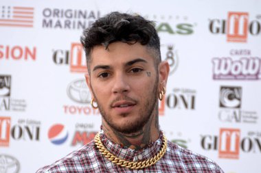 Giffoni Valle Piana, Sa, İtalya - 26 Temmuz 2019 : Emis Killa Giffoni Film Festivali'nde 2019 - 26 Temmuz 2019'da Giffoni Valle Piana, İtalya.