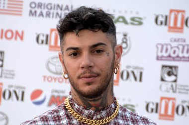 Giffoni Valle Piana, Sa, İtalya - 26 Temmuz 2019 : Emis Killa Giffoni Film Festivali'nde 2019 - 26 Temmuz 2019'da Giffoni Valle Piana, İtalya.