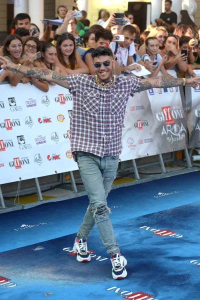 Giffoni Valle Piana Italien Juli 2019 Emis Killa Giffoni Film — Stockfoto