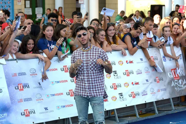 Giffoni Valle Piana Italia Julio 2019 Emis Killa Giffoni Film — Foto de Stock