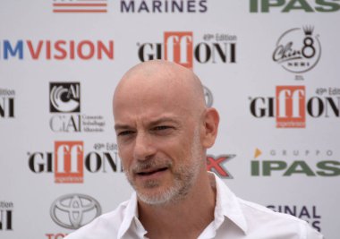 Giffoni Valle Piana, Sa, İtalya - 27 Temmuz 2019 : Filippo Nigro Giffoni Film Festivali'nde 2019 - 27 Temmuz 2019'da Giffoni Valle Piana, İtalya.