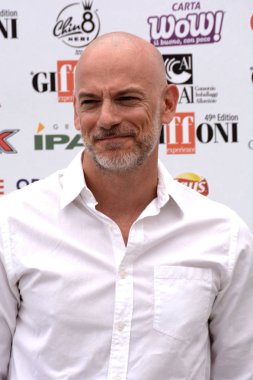 Giffoni Valle Piana, Sa, İtalya - 27 Temmuz 2019 : Filippo Nigro Giffoni Film Festivali'nde 2019 - 27 Temmuz 2019'da Giffoni Valle Piana, İtalya.