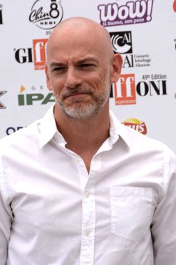 Giffoni Valle Piana, Sa, İtalya - 27 Temmuz 2019 : Filippo Nigro Giffoni Film Festivali'nde 2019 - 27 Temmuz 2019'da Giffoni Valle Piana, İtalya.