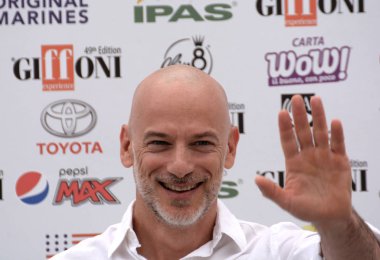 Giffoni Valle Piana, Sa, İtalya - 27 Temmuz 2019 : Filippo Nigro Giffoni Film Festivali'nde 2019 - 27 Temmuz 2019'da Giffoni Valle Piana, İtalya.