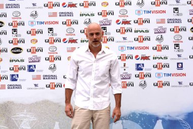 Giffoni Valle Piana, Sa, İtalya - 27 Temmuz 2019 : Filippo Nigro Giffoni Film Festivali'nde 2019 - 27 Temmuz 2019'da Giffoni Valle Piana, İtalya.