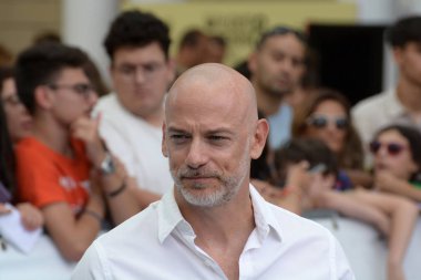 Giffoni Valle Piana, Sa, İtalya - 27 Temmuz 2019 : Filippo Nigro Giffoni Film Festivali'nde 2019 - 27 Temmuz 2019'da Giffoni Valle Piana, İtalya.