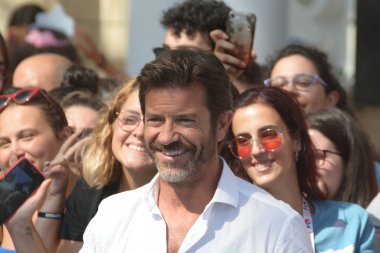 Giffoni Valle Piana, Sa, İtalya - 23 Temmuz 2019 : Paolo Conticini Giffoni Film Festivali'nde 2019 - 23 Temmuz 2019'da Giffoni Valle Piana, İtalya.