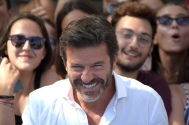 Giffoni Valle Piana, Sa, İtalya - 23 Temmuz 2019 : Paolo Conticini Giffoni Film Festivali'nde 2019 - 23 Temmuz 2019'da Giffoni Valle Piana, İtalya.