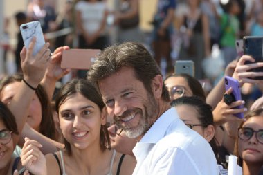 Giffoni Valle Piana, Sa, İtalya - 23 Temmuz 2019 : Paolo Conticini Giffoni Film Festivali'nde 2019 - 23 Temmuz 2019'da Giffoni Valle Piana, İtalya.