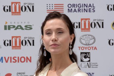 Giffoni Valle Piana, Sa, İtalya - 26 Temmuz 2019 : Gabriella Pession At Giffoni Film Festivali 2019 - 26 Temmuz 2019'da Giffoni Valle Piana, İtalya.