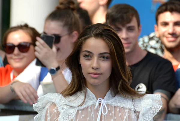 Giffoni Valle Piana, Sa, İtalya - 20 Temmuz 2019 : Elisa Visari Giffoni Film Festivali'nde 2019 - 20 Temmuz 2019'da Giffoni Valle Piana, İtalya.