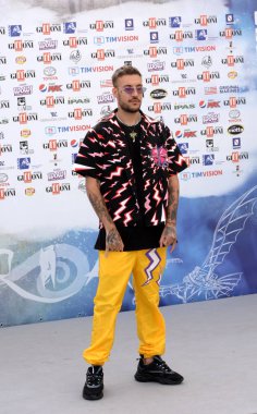 Giffoni Valle Piana, Sa, İtalya - 23 Temmuz 2019 : Fred De Palma Giffoni Film Festivali'nde 2019 - 23 Temmuz 2019'da Giffoni Valle Piana, İtalya.