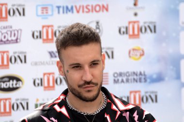 Giffoni Valle Piana, Sa, İtalya - 23 Temmuz 2019 : Fred De Palma Giffoni Film Festivali'nde 2019 - 23 Temmuz 2019'da Giffoni Valle Piana, İtalya.