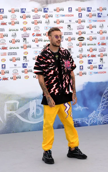 Giffoni Valle Piana, Sa, İtalya - 23 Temmuz 2019 : Fred De Palma Giffoni Film Festivali'nde 2019 - 23 Temmuz 2019'da Giffoni Valle Piana, İtalya.