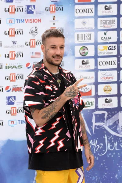 Giffoni Valle Piana, Sa, İtalya - 23 Temmuz 2019 : Fred De Palma Giffoni Film Festivali'nde 2019 - 23 Temmuz 2019'da Giffoni Valle Piana, İtalya.