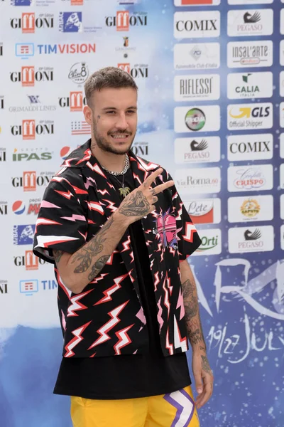 Giffoni Valle Piana, Sa, İtalya - 23 Temmuz 2019 : Fred De Palma Giffoni Film Festivali'nde 2019 - 23 Temmuz 2019'da Giffoni Valle Piana, İtalya.