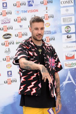 Giffoni Valle Piana, Sa, İtalya - 23 Temmuz 2019 : Fred De Palma Giffoni Film Festivali'nde 2019 - 23 Temmuz 2019'da Giffoni Valle Piana, İtalya.
