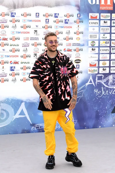 Giffoni Valle Piana, Sa, İtalya - 23 Temmuz 2019 : Fred De Palma Giffoni Film Festivali'nde 2019 - 23 Temmuz 2019'da Giffoni Valle Piana, İtalya.