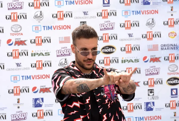 Giffoni Valle Piana, Sa, İtalya - 23 Temmuz 2019 : Fred De Palma Giffoni Film Festivali'nde 2019 - 23 Temmuz 2019'da Giffoni Valle Piana, İtalya.