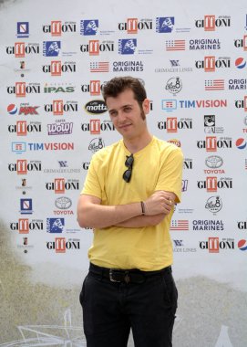 Giffoni Valle Piana, Sa, İtalya - 21 Temmuz 2019 : Fulvio Risuleo Giffoni Film Festivali'nde 2019 - 21 Temmuz 2019'da Giffoni Valle Piana, İtalya.