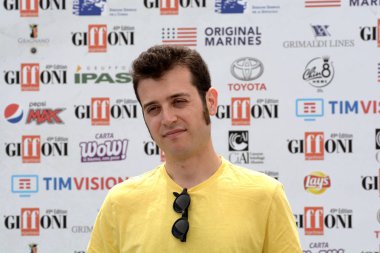 Giffoni Valle Piana, Sa, İtalya - 21 Temmuz 2019 : Fulvio Risuleo Giffoni Film Festivali'nde 2019 - 21 Temmuz 2019'da Giffoni Valle Piana, İtalya.