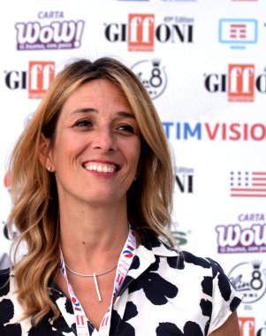 Giffoni Valle Piana, Sa, İtalya - 23 Temmuz 2019 : Chiara Marciani Giffoni Film Festivali'nde 2019 - 23 Temmuz 2019'da Giffoni Valle Piana, İtalya.