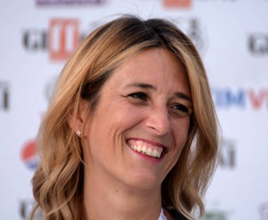 Giffoni Valle Piana, Sa, İtalya - 23 Temmuz 2019 : Chiara Marciani Giffoni Film Festivali'nde 2019 - 23 Temmuz 2019'da Giffoni Valle Piana, İtalya.