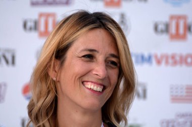 Giffoni Valle Piana, Sa, İtalya - 23 Temmuz 2019 : Chiara Marciani Giffoni Film Festivali'nde 2019 - 23 Temmuz 2019'da Giffoni Valle Piana, İtalya.