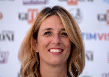 Giffoni Valle Piana, Sa, İtalya - 23 Temmuz 2019 : Chiara Marciani Giffoni Film Festivali'nde 2019 - 23 Temmuz 2019'da Giffoni Valle Piana, İtalya.