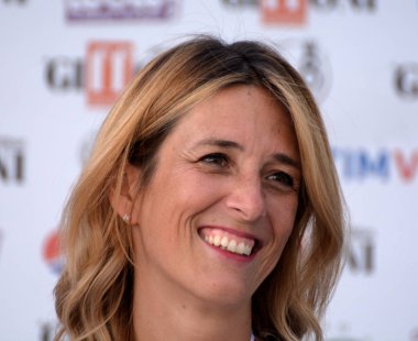Giffoni Valle Piana, Sa, İtalya - 23 Temmuz 2019 : Chiara Marciani Giffoni Film Festivali'nde 2019 - 23 Temmuz 2019'da Giffoni Valle Piana, İtalya.