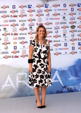 Giffoni Valle Piana, Sa, İtalya - 23 Temmuz 2019 : Chiara Marciani Giffoni Film Festivali'nde 2019 - 23 Temmuz 2019'da Giffoni Valle Piana, İtalya.