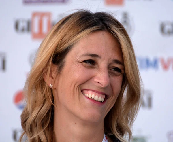 Giffoni Valle Piana, Sa, İtalya - 23 Temmuz 2019 : Chiara Marciani Giffoni Film Festivali'nde 2019 - 23 Temmuz 2019'da Giffoni Valle Piana, İtalya.