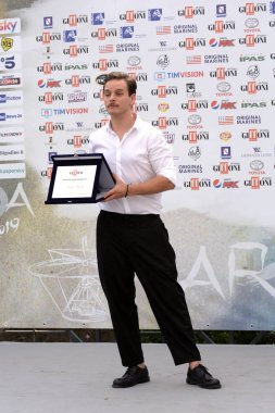 Giffoni Valle Piana, Sa, İtalya - 26 Temmuz 2019 : Arturo Muselli Giffoni Film Festivali'nde 2019 - 26 Temmuz 2019'da Giffoni Valle Piana, İtalya.