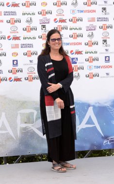 Giffoni Valle Piana, Sa, İtalya - 24 Temmuz 2019 : Eleonora Andreatta Giffoni Film Festivali'nde 2019 - 24 Temmuz 2019'da Giffoni Valle Piana, İtalya.