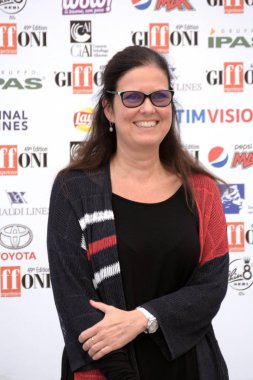 Giffoni Valle Piana, Sa, İtalya - 24 Temmuz 2019 : Eleonora Andreatta Giffoni Film Festivali'nde 2019 - 24 Temmuz 2019'da Giffoni Valle Piana, İtalya.