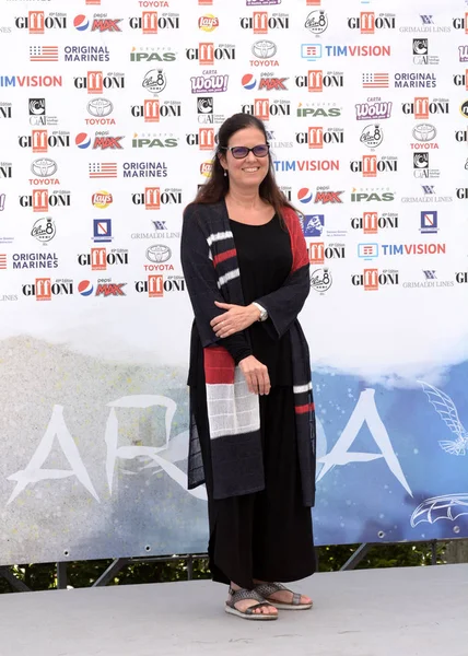 Giffoni Valle Piana, Sa, İtalya - 24 Temmuz 2019 : Eleonora Andreatta Giffoni Film Festivali'nde 2019 - 24 Temmuz 2019'da Giffoni Valle Piana, İtalya.