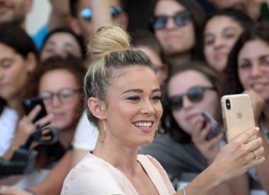 Giffoni Valle Piana, Sa, İtalya - 26 Temmuz 2019 : Diletta Leotta Giffoni Film Festivali'nde 2019 - 26 Temmuz 2019'da Giffoni Valle Piana, İtalya.