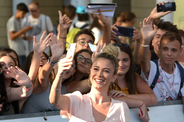 Giffoni Valle Piana Talya Temmuz 2019 Diletta Leotta Giffoni Film — Stok fotoğraf