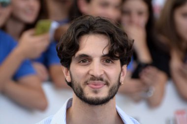 Giffoni Valle Piana, Sa, İtalya - 25 Temmuz 2019 : Giacomo Ferrara Giffoni Film Festivali'nde 2019 - 25 Temmuz 2019'da Giffoni Valle Piana, İtalya.