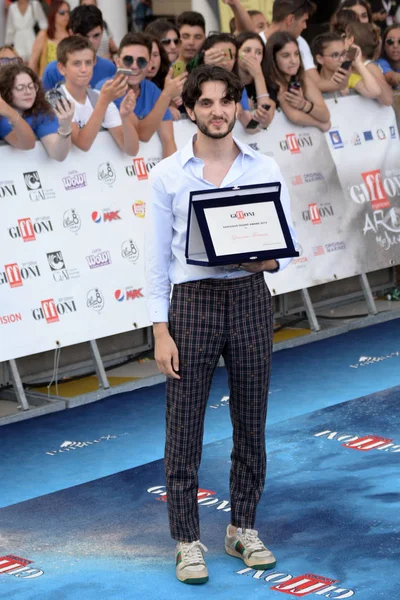 Giffoni Valle Piana, Sa, İtalya - 25 Temmuz 2019 : Giacomo Ferrara Giffoni Film Festivali'nde 2019 - 25 Temmuz 2019'da Giffoni Valle Piana, İtalya.